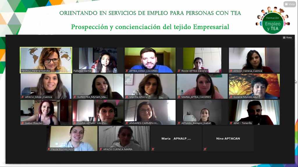 Segunda Sesión de Formación de nuestro Programa de Empleo «Prospección y concienciación del tejido Empresarial».