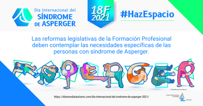 FESPAU se suma a la campaña Haz Espacio por el Día Internacional del Síndrome de Asperger