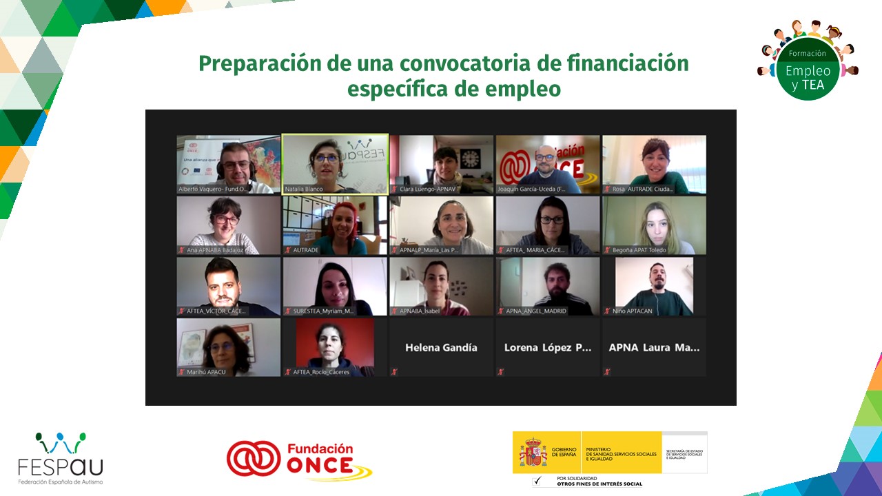 Última sesión de formación en empleo dirigida a nuestras entidades federadas.