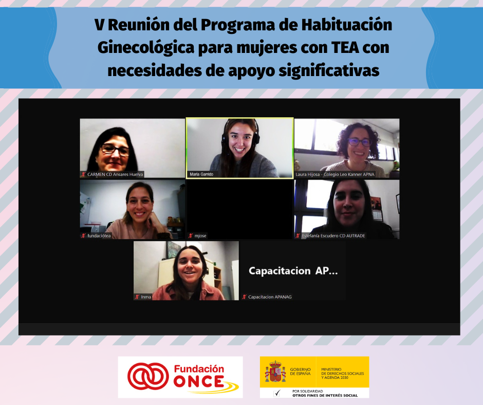 V Reunión Programa de Habituación Ginecológica para mujeres con TEA.