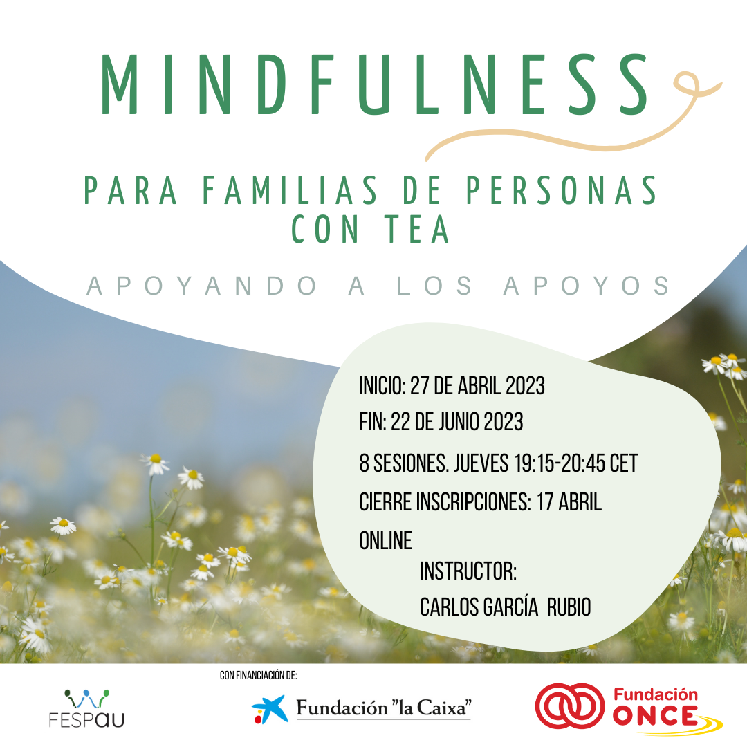 Mindfulness para familias de personas con TEA: Apoyando a los apoyos.