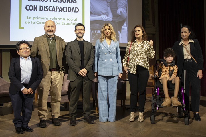 Acto «Somos personas con discapacidad» para celebrar la reforma del artículo 49 de la Constitución.