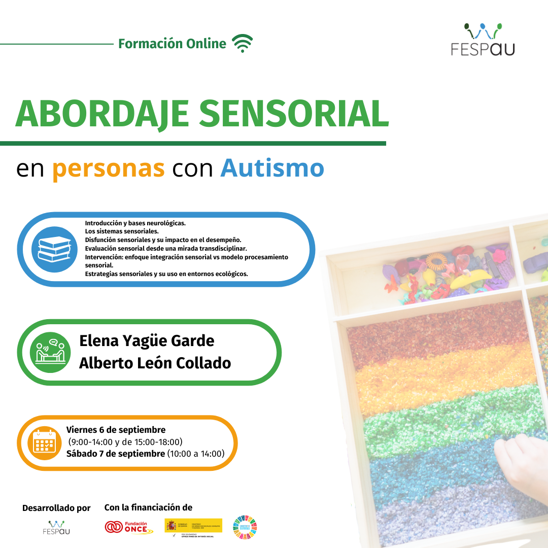 Formación Abordaje sensorial en personas con Autismo.